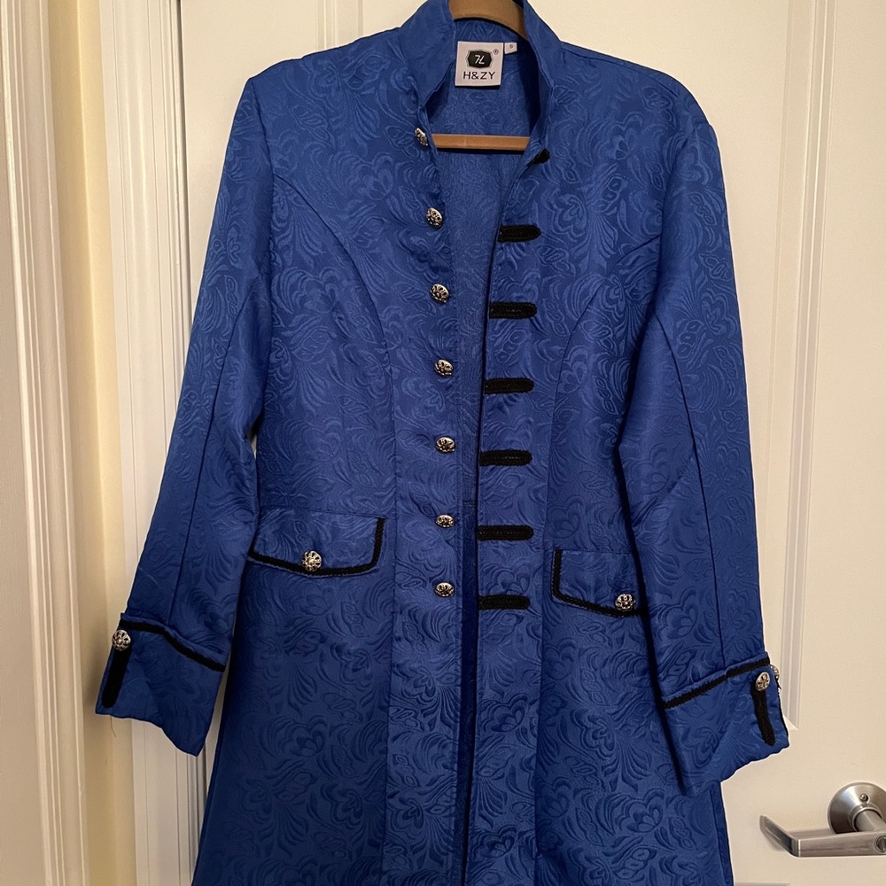 Steampunk Vintage Jacket Retro Vintage Victorian Frock Military Style Costume